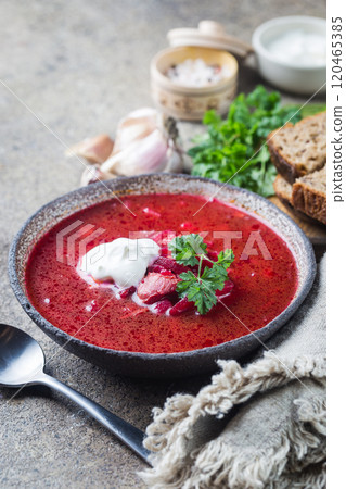 Beetroot soup - borscht Beetroot soup - borscht 120465385