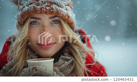 Winter season people concept. 120465431