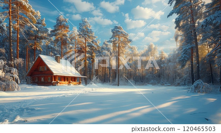 Winter season postcards concept 120465503