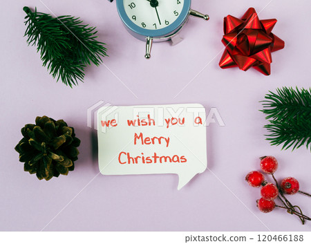 White sign with red letters that says Merry Christmas White sign with red letters that says Merry Christmas 120466188