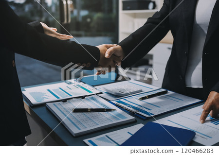 Business handshake for teamwork of business merger and acquisition,successful negotiate,hand shake,two businessman shake hand with partner to celebration partnership and business deal concept Business handshake for teamwork of business merger and acquisition,successful negotiate,hand shake,two businessman shake hand with partner to celebration partnership and business deal concept 120466283
