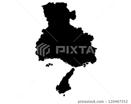 兵庫縣近畿地區略顯寬鬆的輪廓 120467352