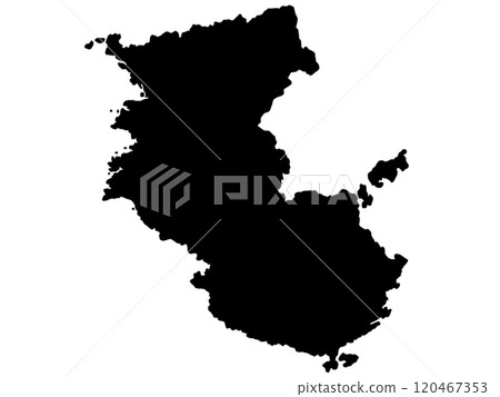 和歌山縣略顯寬鬆的輪廓 和歌山縣略顯寬鬆的輪廓 120467353