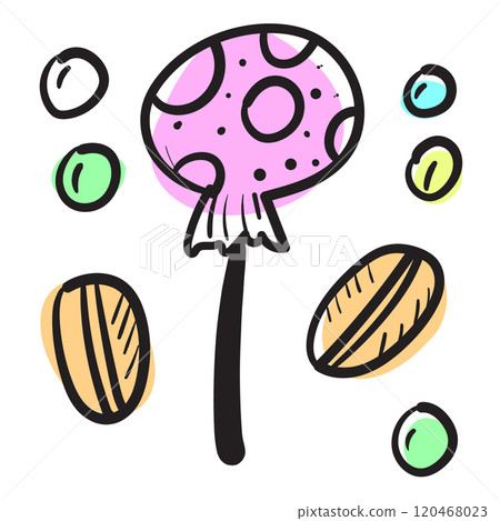 Sketched Candy Set, Engraved Doodle Design Elements Collection Sketched Candy Set, Engraved Doodle Design Elements Collection 120468023
