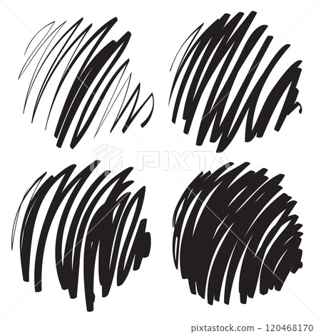 Hand drawn ink line circles, scribble circle, circular doodle sketch scribbles, round frames isolated Hand drawn ink line circles, scribble circle, circular doodle sketch scribbles, round frames isolated 120468170