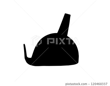 Plastic Funnel Icon, Kitchen Utensil Symbol, Equipment, Funneling Silhouette, Black Funnel Sign 120468337