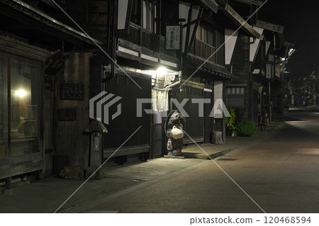 [Narai-juku streetscape (night)] Narai, Shiojiri City, Nagano Prefecture 120468594