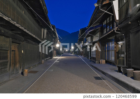 [Narai-juku streetscape (night)] Narai, Shiojiri City, Nagano Prefecture 120468599