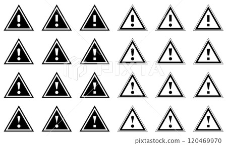 各種圖案的警告風痕的向量圖解集 120469970
