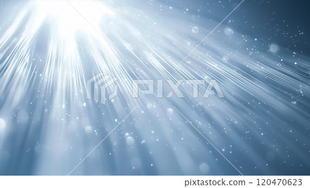 Mysterious light effect, soft rays scattered in space 120470623