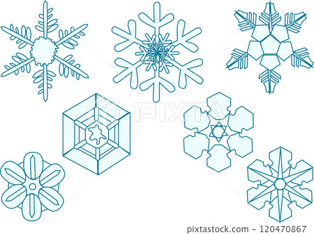 可愛的雪花圖 可愛的雪花圖 120470867