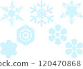 Beautiful and cold snowflakes 120470868