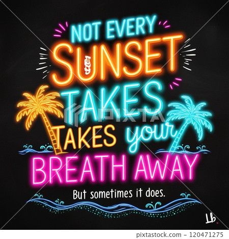 Neon signs commonly found in resorts and downtown areas 120471275