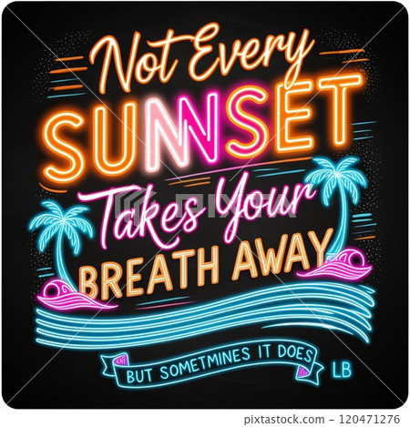 Neon signs commonly found in resorts and downtown areas 120471276