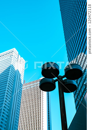 新宿副中心風景 從國會議事堂北路口看高樓 2024.11 A-4 淺色 120472118