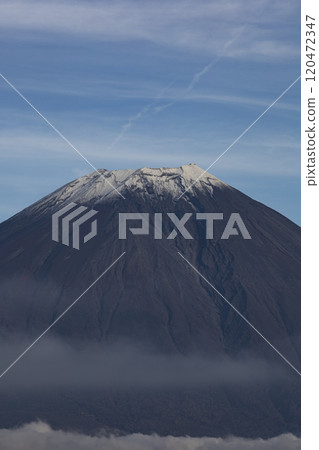 從富士宮市看到的富士山頂 120472347