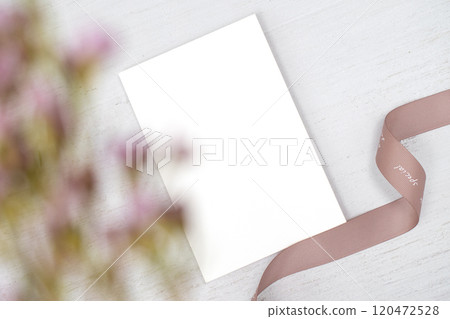 Flower and card mock-up Flower and card mock-up 120472528