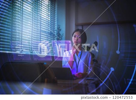 Engineer Analysis Hologram Engineer Analysis Hologram 120472553