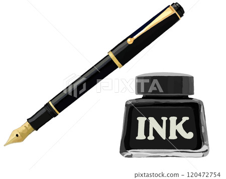 Fountain pen (vest type) with black ink 120472754