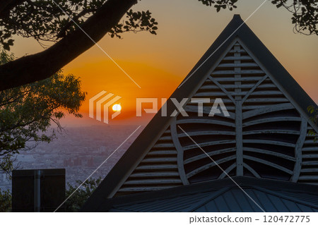 大阪額田山展望台的夜景 大阪額田山展望台的夜景 120472775
