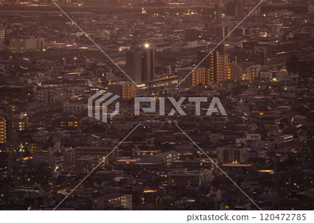大阪額田山展望台的夜景 120472785