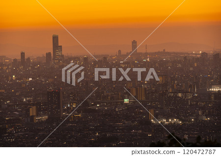 大阪額田山展望台的夜景 120472787