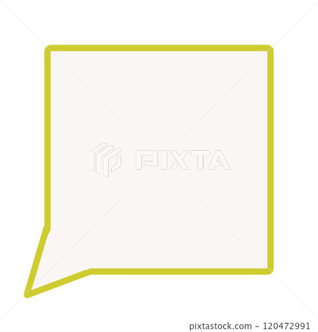 Simple square speech bubble 1 (yellow) 120472991