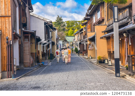 Kyoto City: The streets of Kamishichiken, a geisha district Kyoto City: The streets of Kamishichiken, a geisha district 120473138