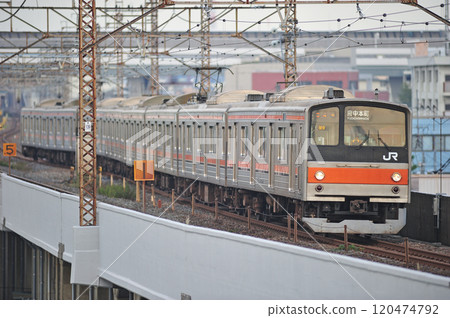 武藏野線 西浦與北淺坂 JR 東日本 205 系列 M9 編組(幕張) 武藏野線 西浦與北淺坂 JR 東日本 205 系列 M9 編組(幕張) 120474792