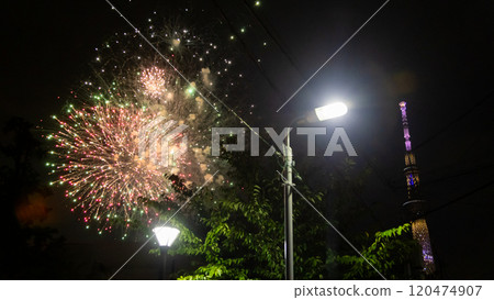 Sumidagawa Fireworks Festival 2024 in Tokyo 120474907