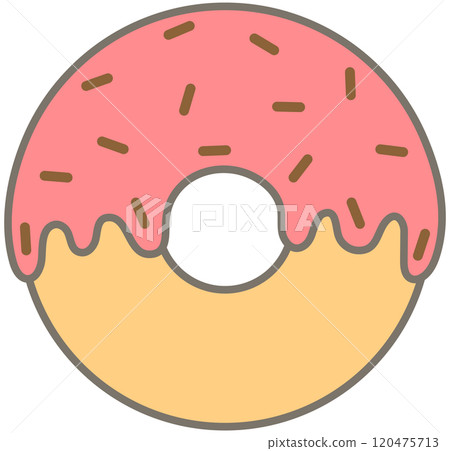 Cafe hopping Strawberry Chocolate Baked Donuts 120475713