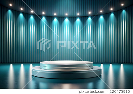 cosmetic podium product display 120475910