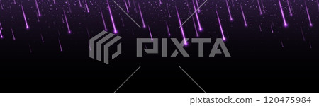 Purple meteor rain, shooting stars background. Bright, streaking lights falling from the sky. Purple meteor rain, shooting stars background. Bright, streaking lights falling from the sky. 120475984
