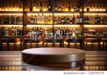 kitchen and bar podium product display 120476375
