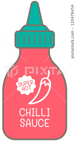 cute kids hand drawn classic ketchup chili sauce cute kids hand drawn classic ketchup chili sauce 120476454