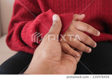 father holding hand of baby child, father holding hand of baby child, 120476456