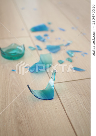 Breaking of a glass on a floor, Breaking of a glass on a floor, 120476516