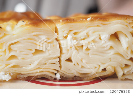 Traditional Turkish Cuisine Pastries borek on a plate Traditional Turkish Cuisine Pastries borek on a plate 120476538