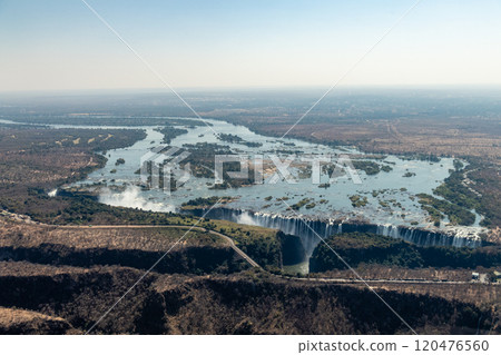 Aerial View of Victoria Falls 120476560