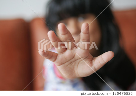 A Child Joyfully Reaching Out with a Playful and Cheerful Gesture, Radiating Innocence and Happiness A Child Joyfully Reaching Out with a Playful and Cheerful Gesture, Radiating Innocence and Happiness 120476825