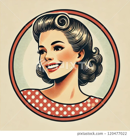 1950s style female icon 1950s style female icon 120477022