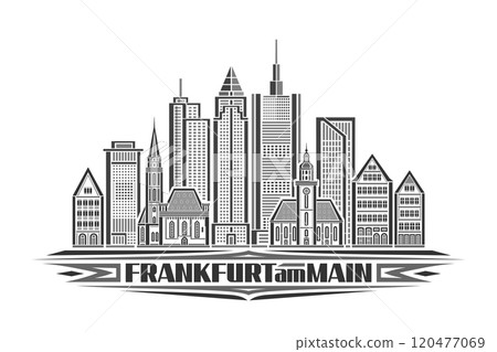 Vector illustration of Frankfurt am Main 120477069