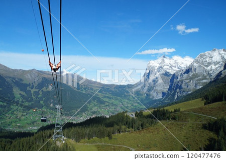 從瑞士艾格峰快車看到的景色 120477476