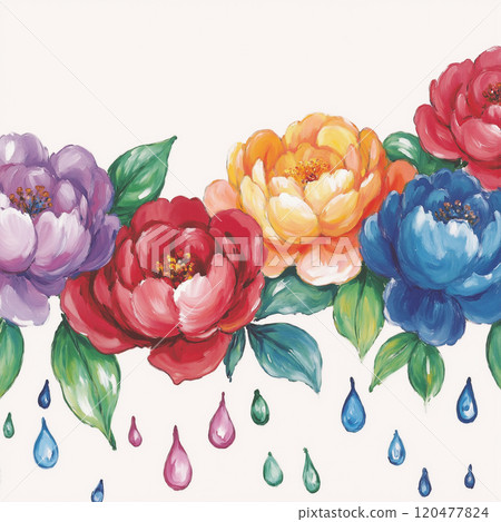 Beautiful Oil Paint Floral Masterpieces 120477824