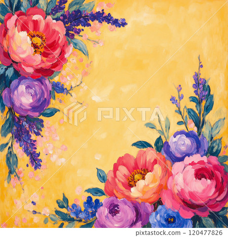Beautiful Oil Paint Floral Masterpieces Beautiful Oil Paint Floral Masterpieces 120477826