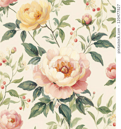 Beautiful Oil Paint Floral Masterpieces Beautiful Oil Paint Floral Masterpieces 120477827