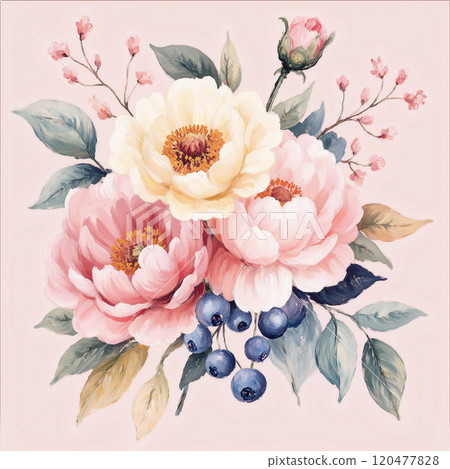 Beautiful Oil Paint Floral Masterpieces Beautiful Oil Paint Floral Masterpieces 120477828
