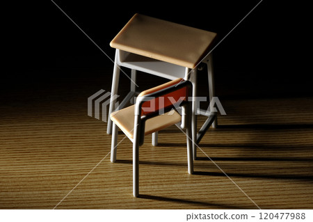 微型書桌和椅子 微型書桌和椅子 120477988