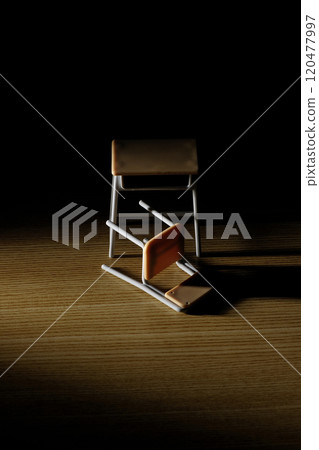 Miniature desk and chair 120477997