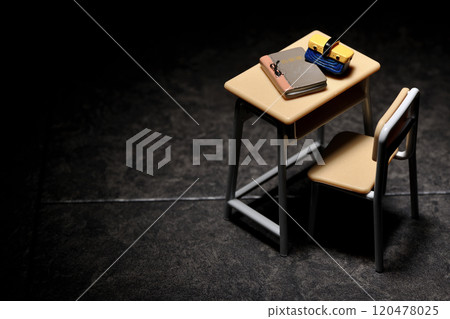 Miniature desk and chair Miniature desk and chair 120478025